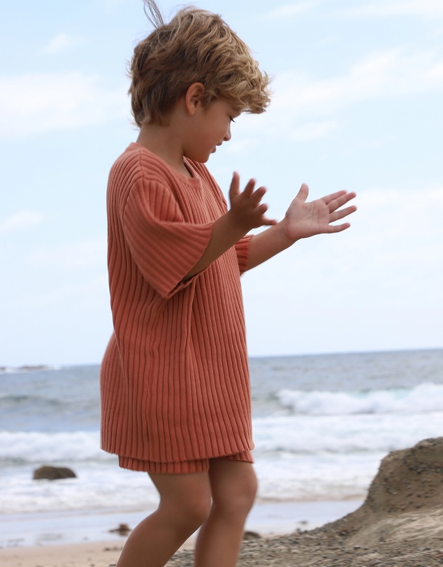 All Fenix - Mini Rib Knit Tee - Babies-Kids