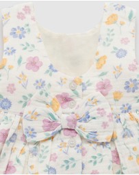 Purebaby - Sofia Bow Dress -Kids-Babies