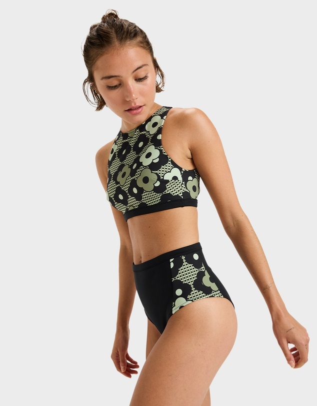 Roxy - Womens Pro Wave Crop Top Bikini Top