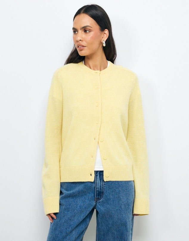 AERE - Isla Merino Wool Relaxed Cardigan