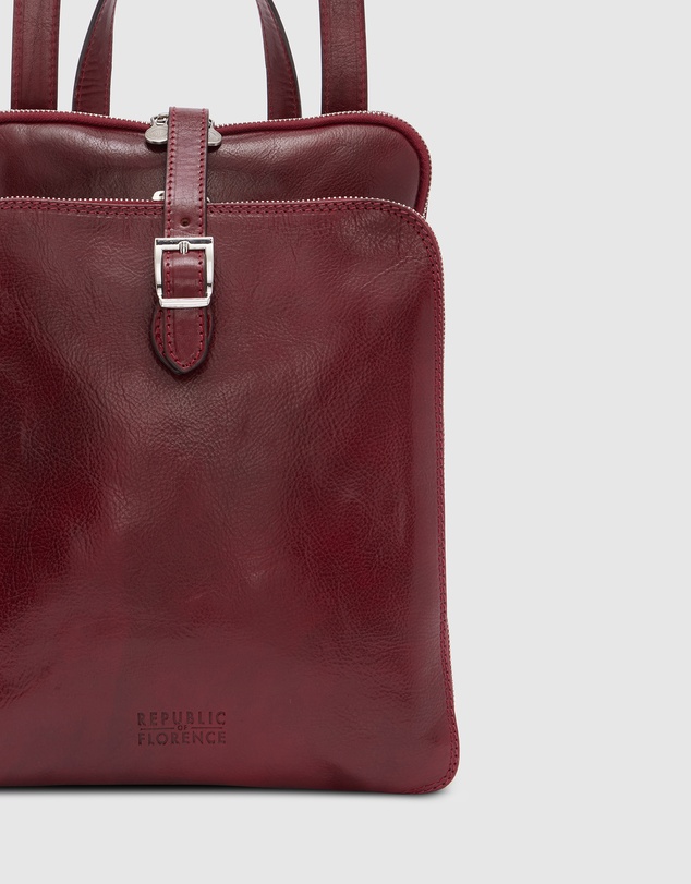 Florence - The Emma Red 3-in-1 Convertible Backpack