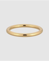 Elli Jewelry - Ring Crystal Stacking 925 Sterling Silver Gold-Plated