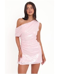 Petal & Pup - Lavine Mini Dress - Pink Sequin
