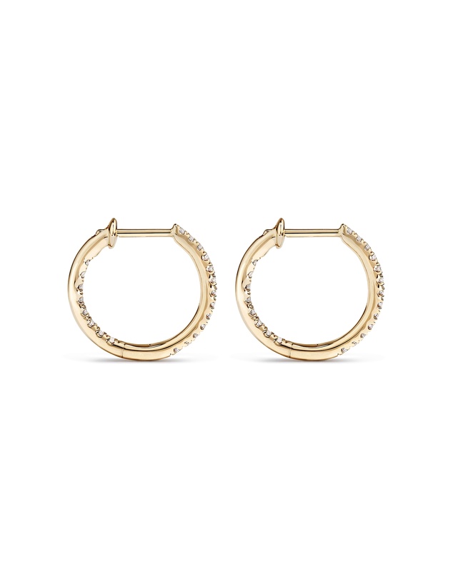 Michael Hill - Hoop Earrings With 0.25 Carat TW Of Diamonds in 10kt Yellow Gold