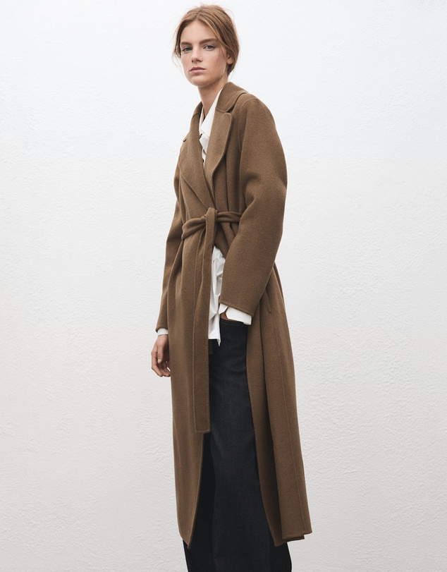 M.N.G - Handmade Wool Coat With Belt