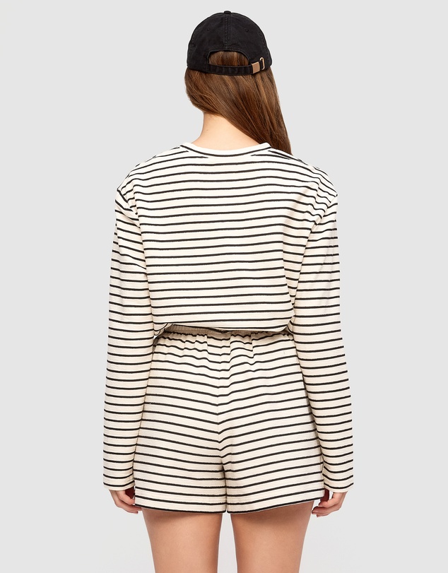 Zulu & Zephyr - Stripe Jersey Long Sleeve Top