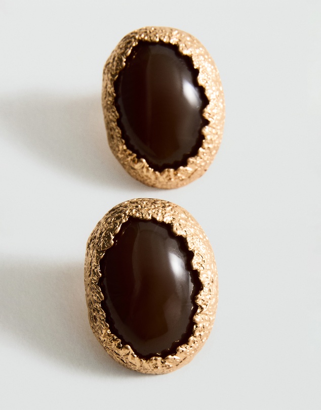 M.N.G - Combined Textured Resin Earrings