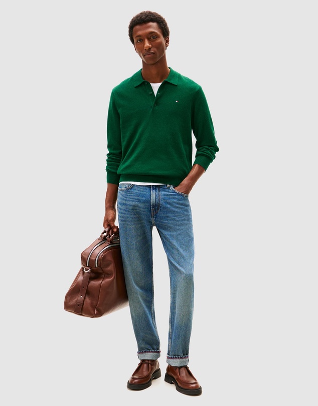 Tommy Hilfiger - Long Sleeve Regular Polo Shirt With Cashmere