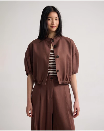 Oxford - Sasha Short Sleeve Crop Jacket