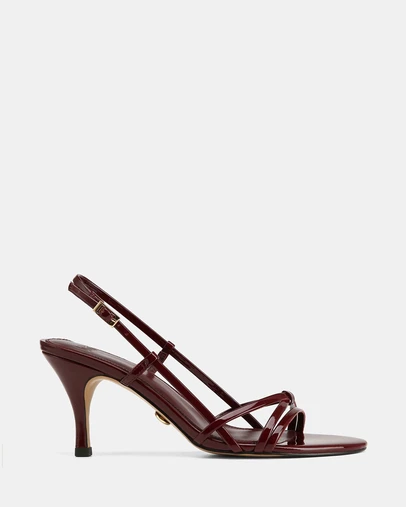 Wittner - Imani Mid Sandals Berry Patent Leather