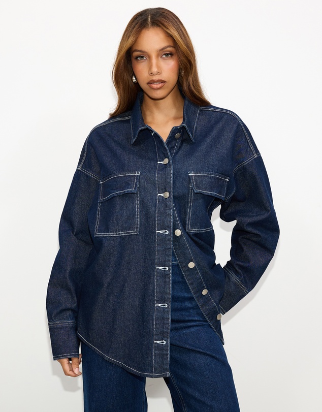 Dazie - Copenhagen Denim Shacket