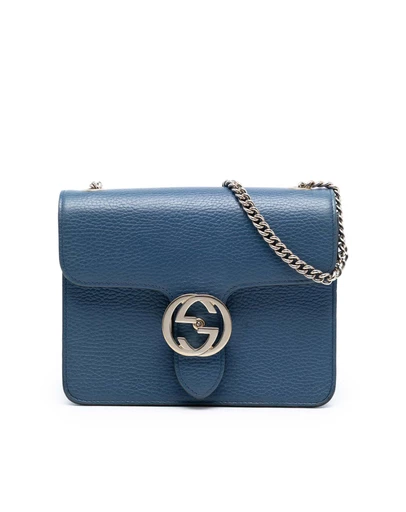 Pre-Loved by Azura Reborn - Pre-Loved Small Dollar Calfskin Interlocking G Crossbody