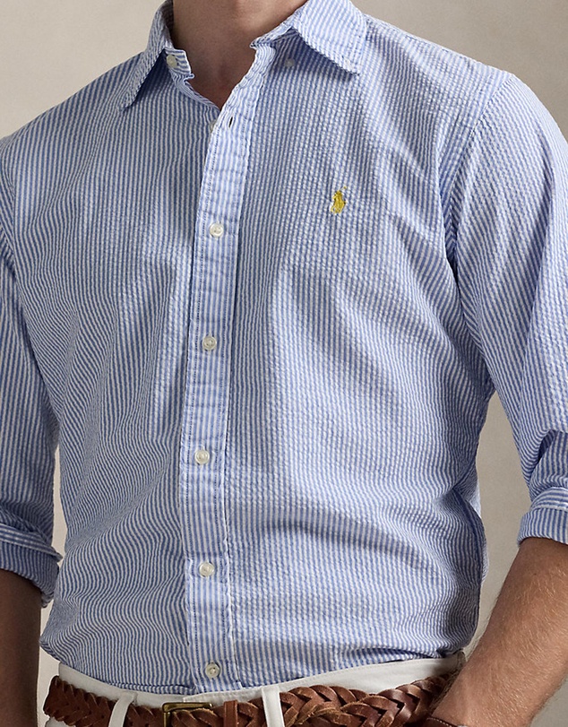 Polo Ralph Lauren - Custom Fit Striped Seersucker Shirt