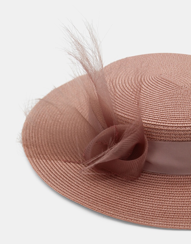 Morgan & Taylor - Nala Racewear Boater in Blush Pink