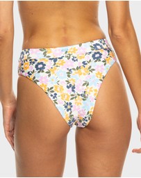 Roxy - Womens Salma Mid Waist Bikini Bottom