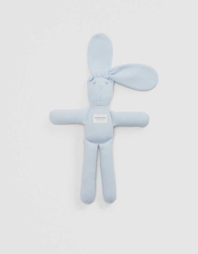 Country Road - Organically Grown Cotton Blend Rib Stripe Bunny
