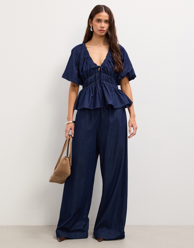 The Fated - Jemma Soft Denim Blouse