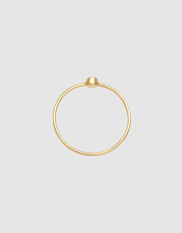 Elli Jewelry - Green Crystal Stacking Ring in Gold-Plated 925 Silver