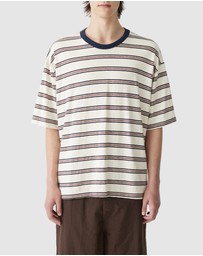 Bassike - Stripe Boxy T-Shirt