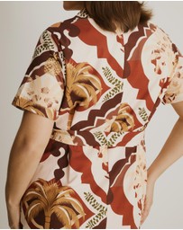 Atmos&Here Curvy - Mia Relaxed Midi Shirt Dress