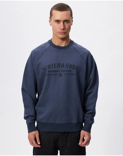 Scotch & Soda - Front Artwork Relaxed-Fit Sweatshirt