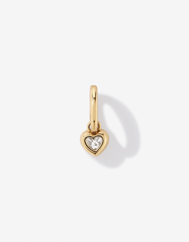 Michael Hill - 0.70 Carat TW Laboratory-Grown Diamond Heart Pendant in 10kt Yellow Gold