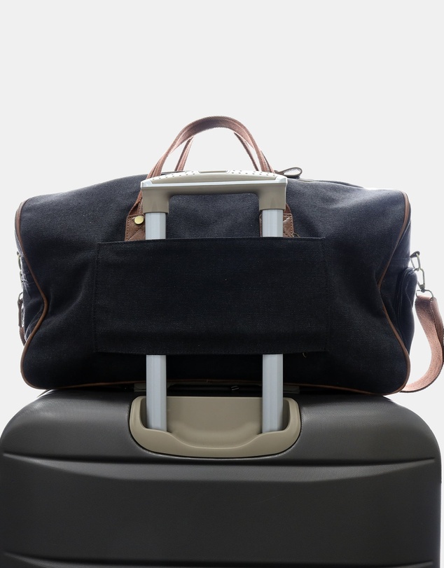 Pierre Cardin - Pierre Cardin Canvas Buckle Overnight Bag