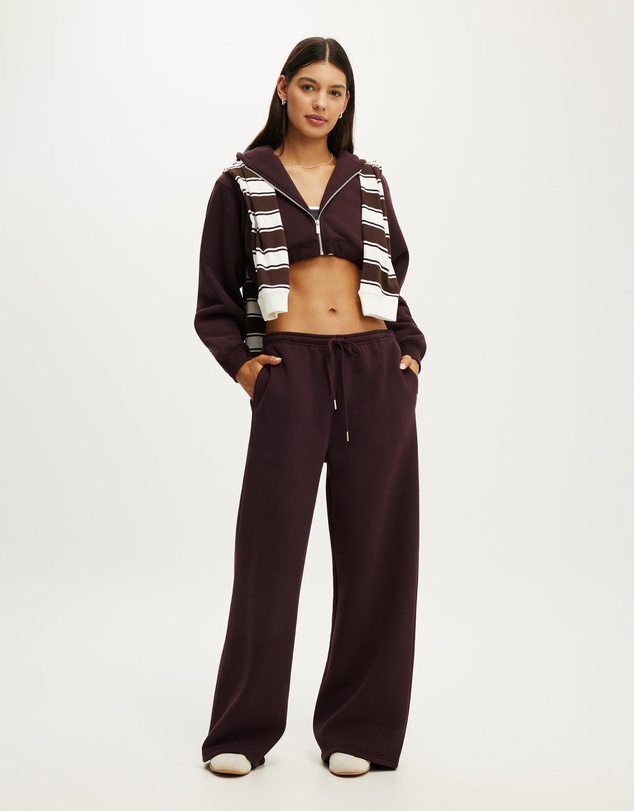 Cotton On Body Active - Plush Micro Cropped Zip Through