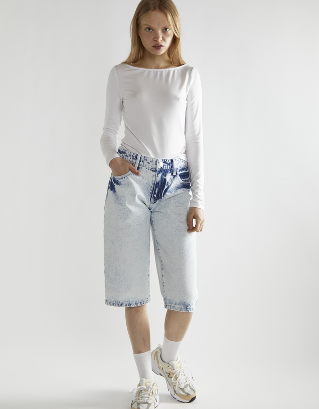 Glamorous - Long Length denim shorts