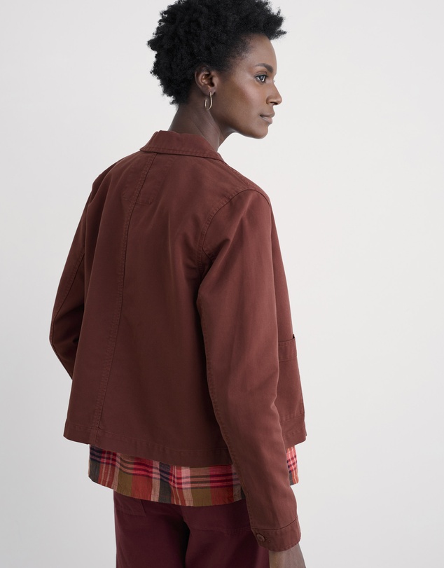 Seasalt - Seasalt Cornwall Red Coombe Lane Cotton Jacket
