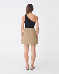 Forcast - Winnie A-line Button Skirt