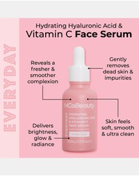 MCoBeauty - Everyday Hydrating Hyaluronic Acid & Vitamin C Face Serum 30ml