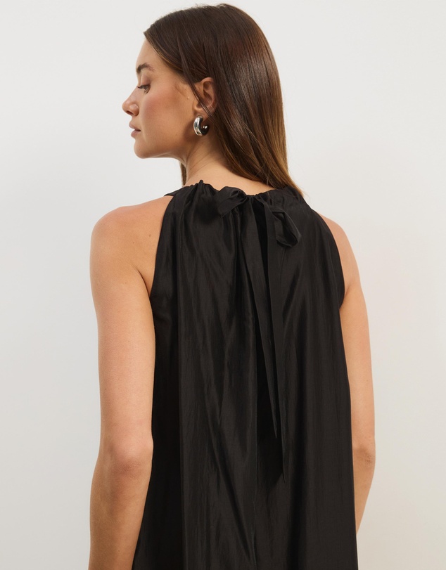 Atmos&Here - Paloma Voile Cut Away Tie Midi Dress
