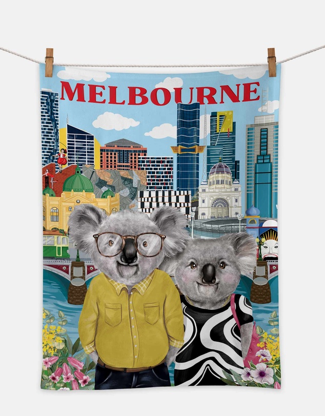 La La Land - Tea Towel Happy Days Melbourne