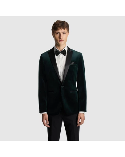 yd. - Milan Velvet Tuxedo Jacket