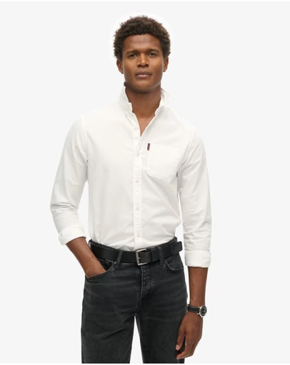 Superdry - Organic Cotton Long Sleeve Oxford Shirt