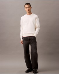 Calvin Klein Jeans - Smooth Cotton Monogram Logo Jumper