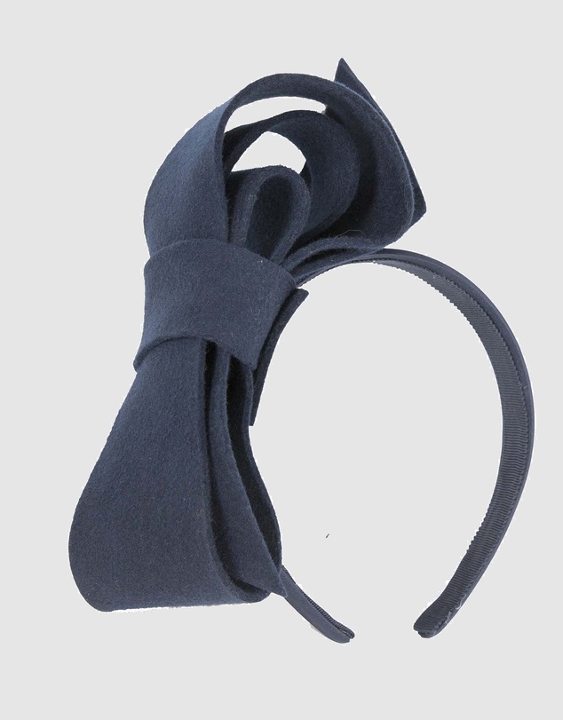 Max Alexander - Felt Navy Bow Fascinator