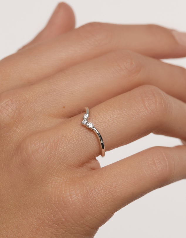 PDPAOLA - Mini Crown Silver Ring