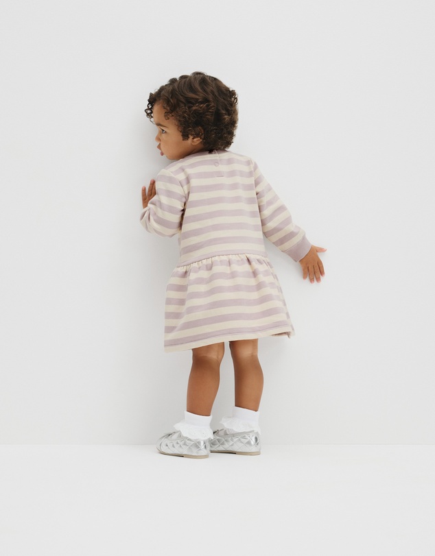 Country Road - Organically Grown Cotton Stripe Sweat Dress