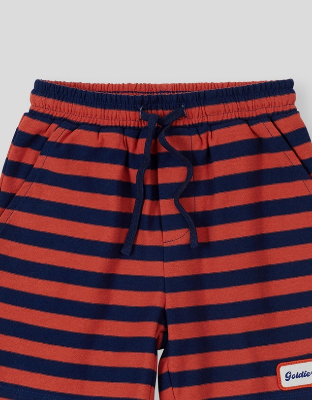 Goldie + Ace - Reverse Stripe Noah Shorts - ICONIC EXCLUSIVE - Babies-Kids