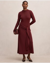 Forever New Petite - Irina Petite Long Sleeves Tie Knitted Dress