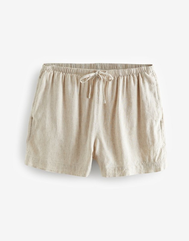 NEXT - Drawstring Waist Boy Shorts With Linen