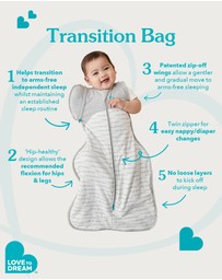 Love to Dream - Swaddle Up™ Transition Bag 0.2 TOG Cotton Olive