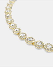 Swarovski - Una Angelic Set, Set 3, Round Cut, White, Gold-tone Plated