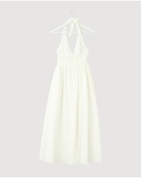 Revibe - Repaired Minima Esenciales Thalia Halter Midi Dress - AU 6