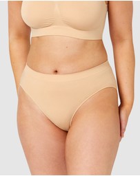 Ambra - 4 Pack Bare Essentials Recycled Nylon Hi Cut Brief