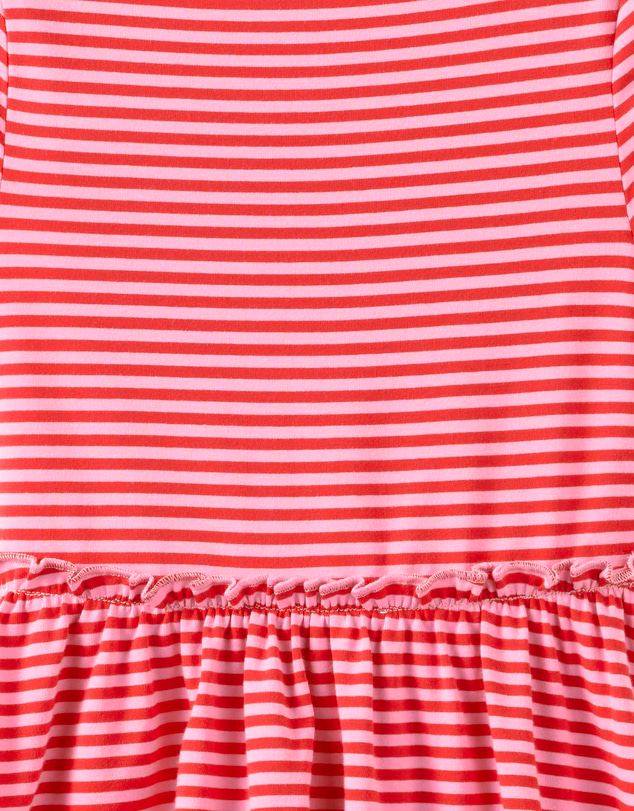 Cotton On Kids - Boat Neck Frill Short Sleeve Dress