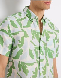 Marcs - Identity Leaf Linen Mix Shirt