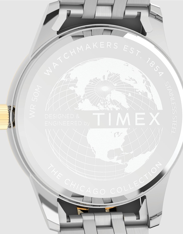 TIMEX - Chicago 45mm Stainless Steel Bracelet Watch